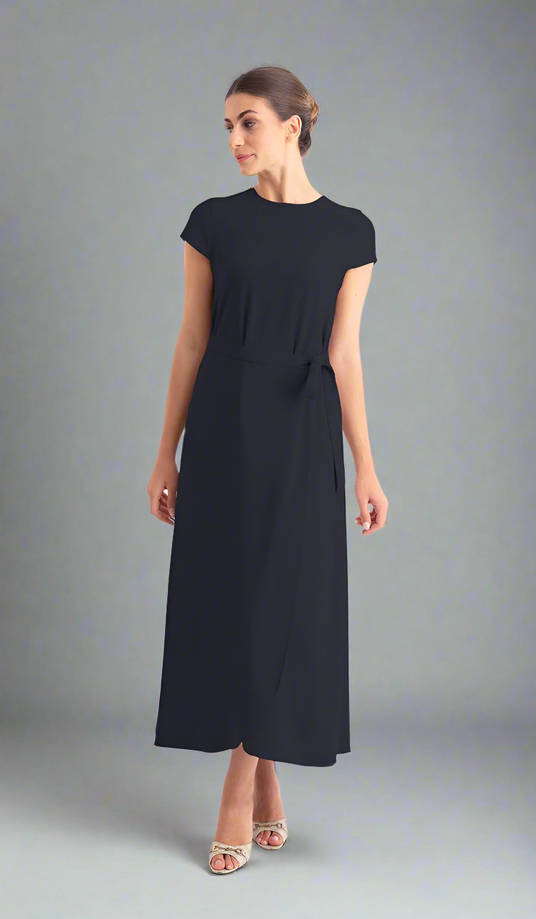 Modest black maxi dress best sale