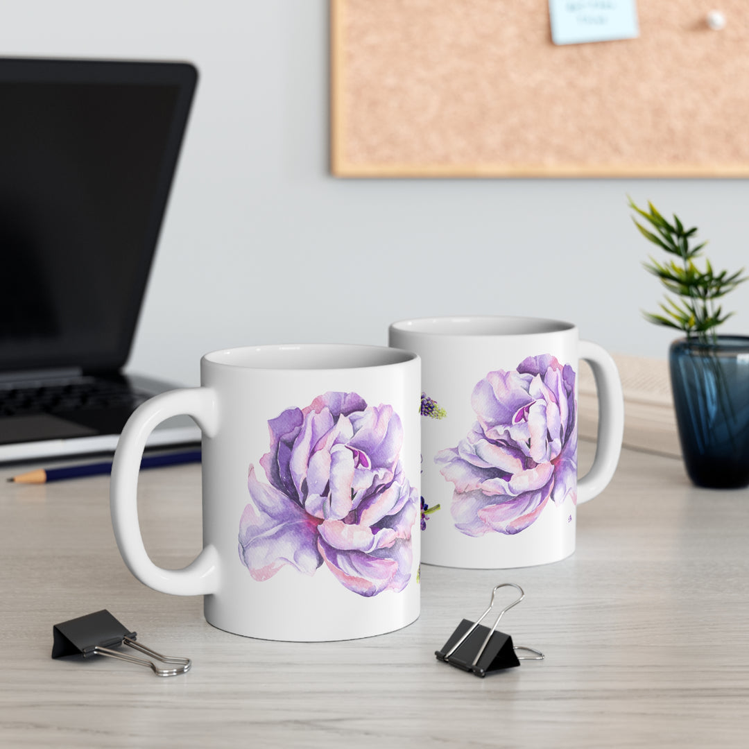 Bold Blooms Collection Arabic Calligraphy Mug - Dhikr (ذِكْر Remembrance)