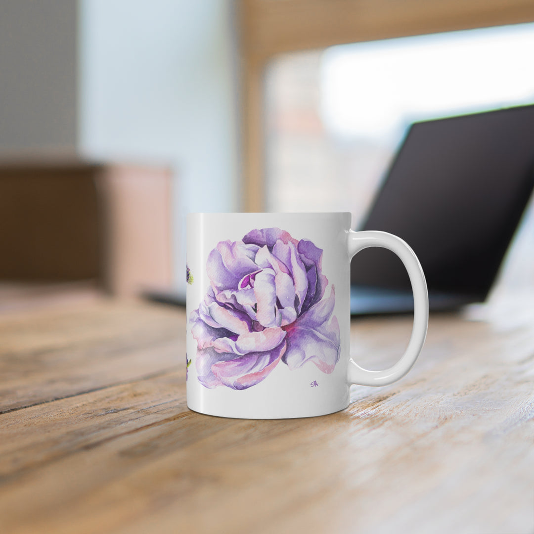 Bold Blooms Collection Arabic Calligraphy Mug - Dhikr (ذِكْر Remembrance)