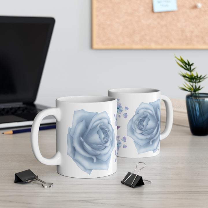 Bold Blooms Collection Arabic Calligraphy Mug - Hikmah (حكمة, Wisdom)