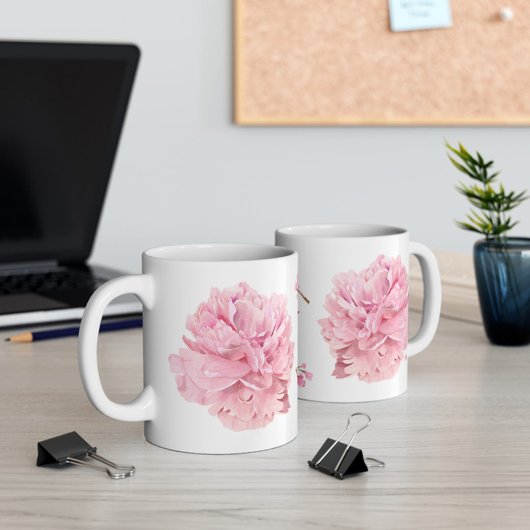 Bold Blooms Collection Arabic Calligraphy Mug - Hubb (حب Love)