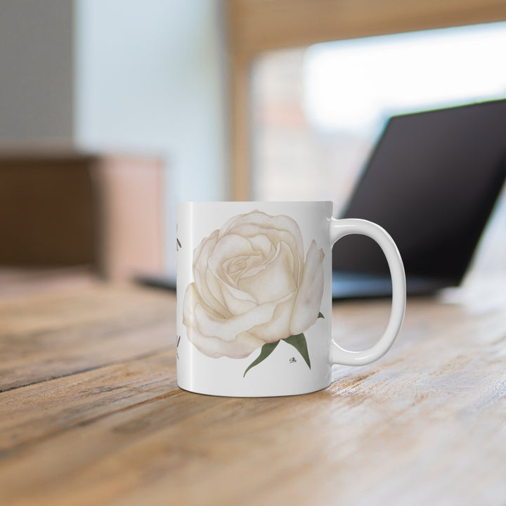 Bold Blooms Collection Arabic Calligraphy Mug - Shukr (شكر Gratitude)