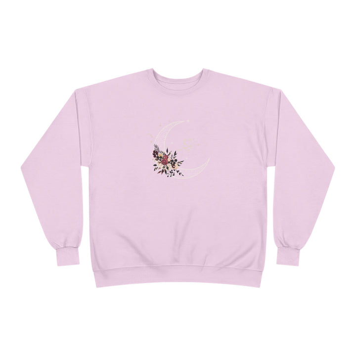 Eco-Friendly Antique Rose Arabic Calligraphy Crewneck Pullover Sweatshirt - Tawakkal (Trust)