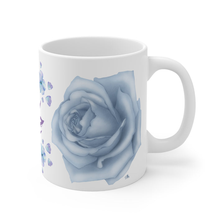 Bold Blooms Collection Arabic Calligraphy Mug - Hikmah (حكمة, Wisdom)