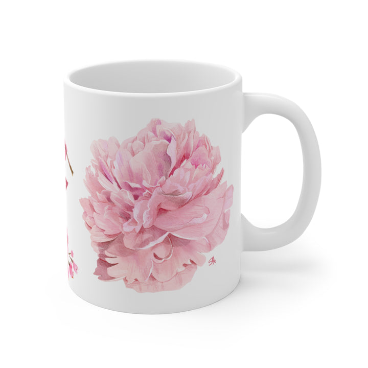 Bold Blooms Collection Arabic Calligraphy Mug - Hubb (حب Love)