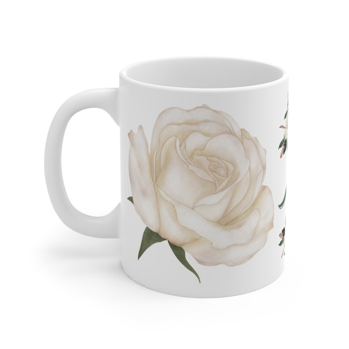 Bold Blooms Collection Arabic Calligraphy Mug - Shukr (شكر Gratitude)