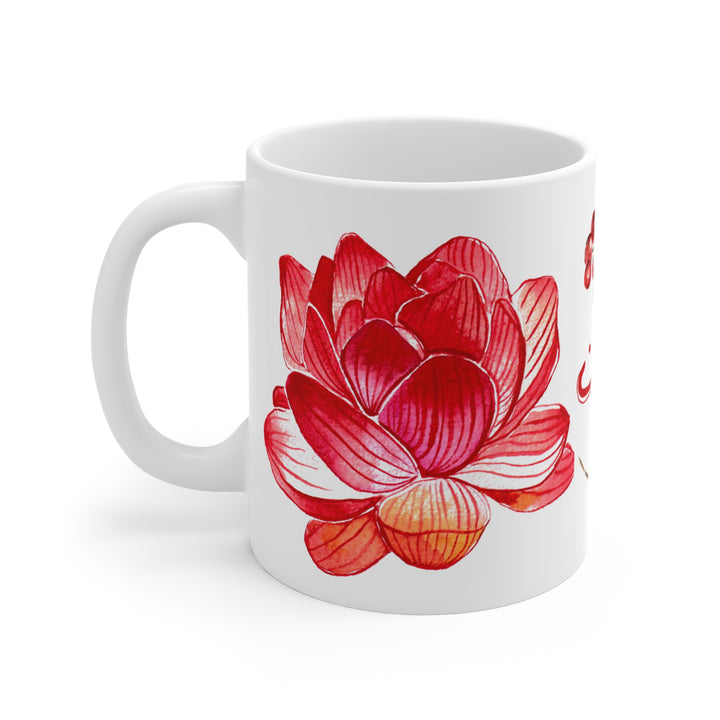 Bold Blooms Collection Arabic Calligraphy Mug - Imaan (إِيمَان Faith)