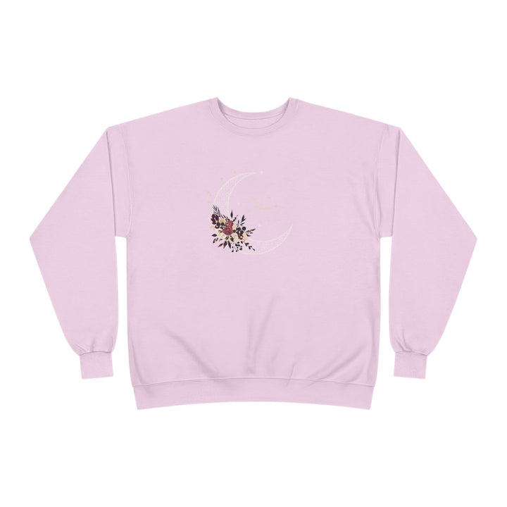 Eco-Friendly Antique Rose Arabic Calligraphy Crewneck Pullover Sweatshirt - Salam (Peace)