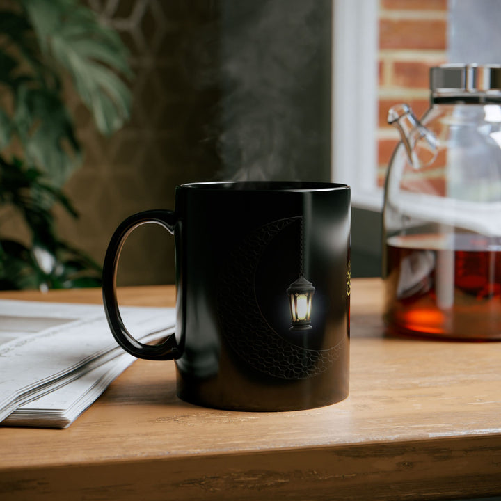 Illuminated Collection Ramadan Kareem Mug - Crescent & Lantern - Arabic