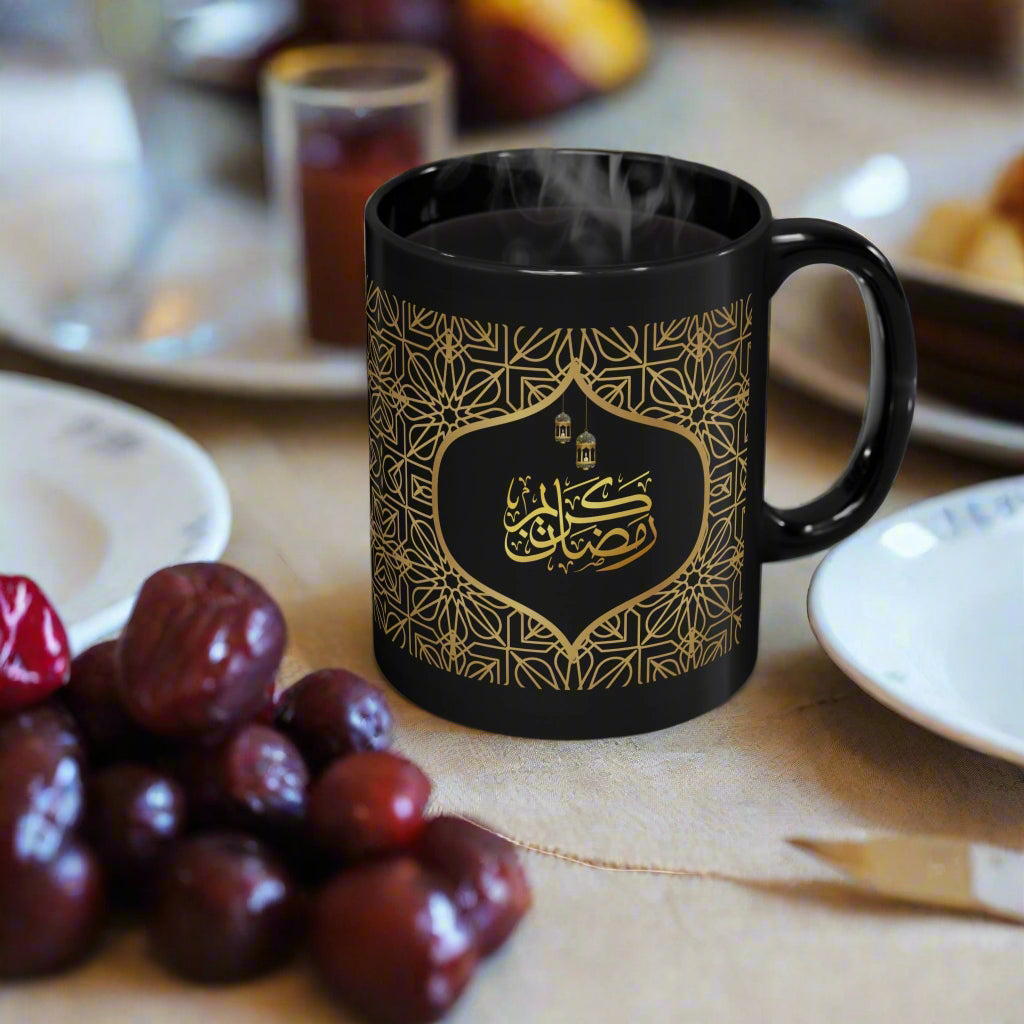 Illuminated Collection Ramadan Kareem Mug - Lattice - Arabic