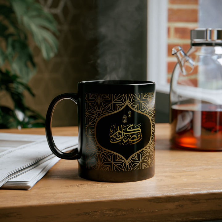 Illuminated Collection Ramadan Kareem Mug - Lattice - Arabic