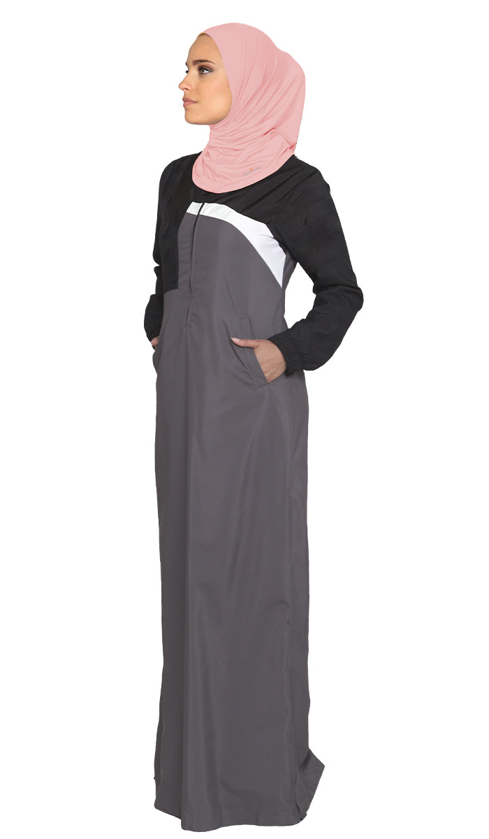 Hijab de sport extensible une pièce - Blush