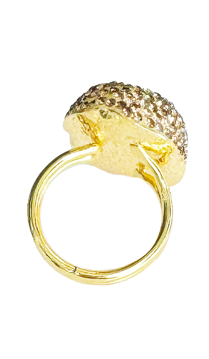 inside view of gold ring. 