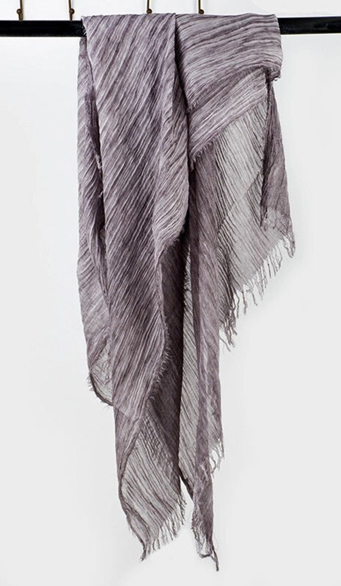 Lightweight Cotton/Linen Non-Slip Extra Large Wrap Hijab in Dusty Lilac.