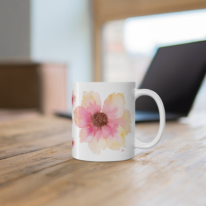 Bold Blooms Collection Arabic Calligraphy Mug - Sabr (صَبْرٌ Patience)