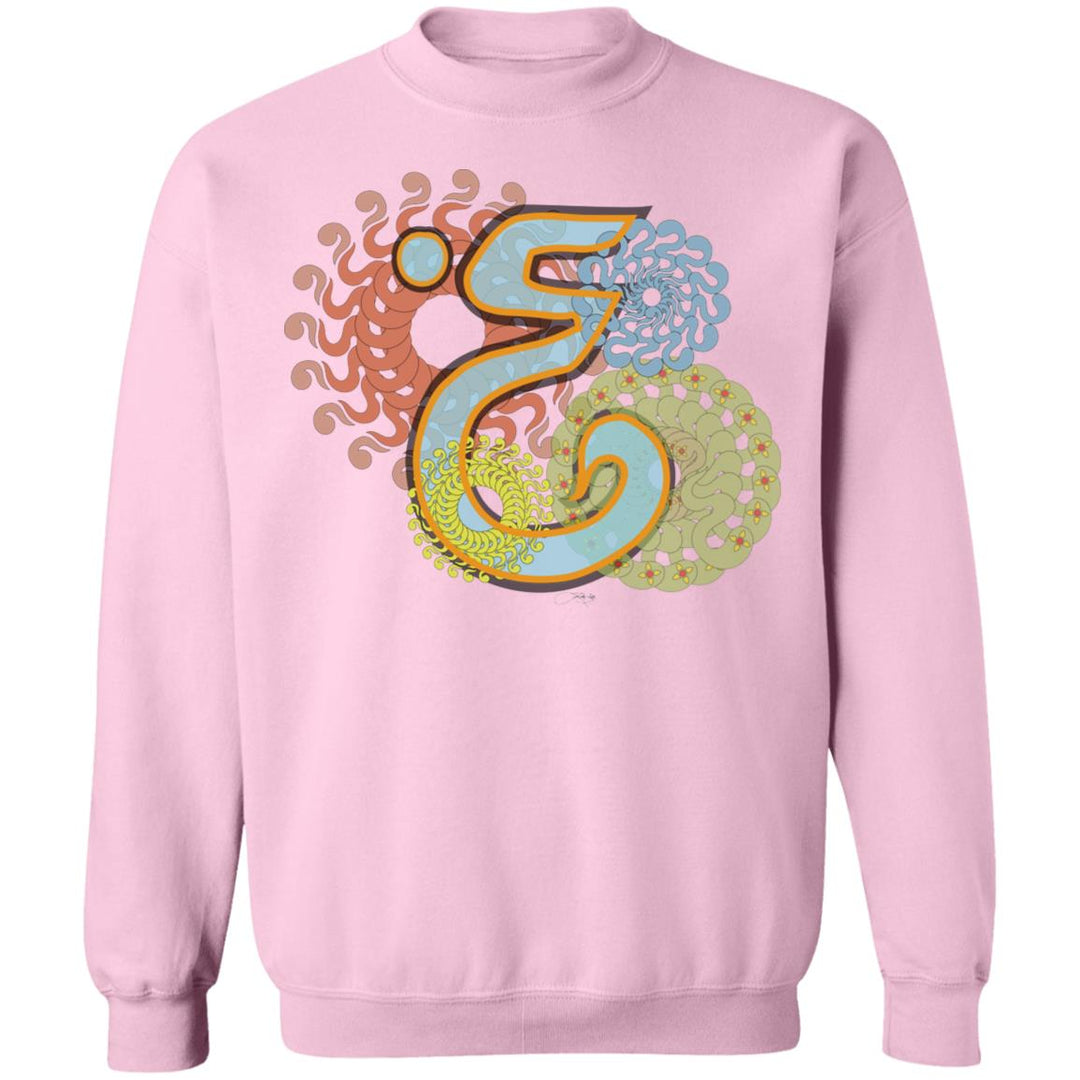 Pullover Sweatshirt with Arabic Initial - 'Ghayn' (غ)