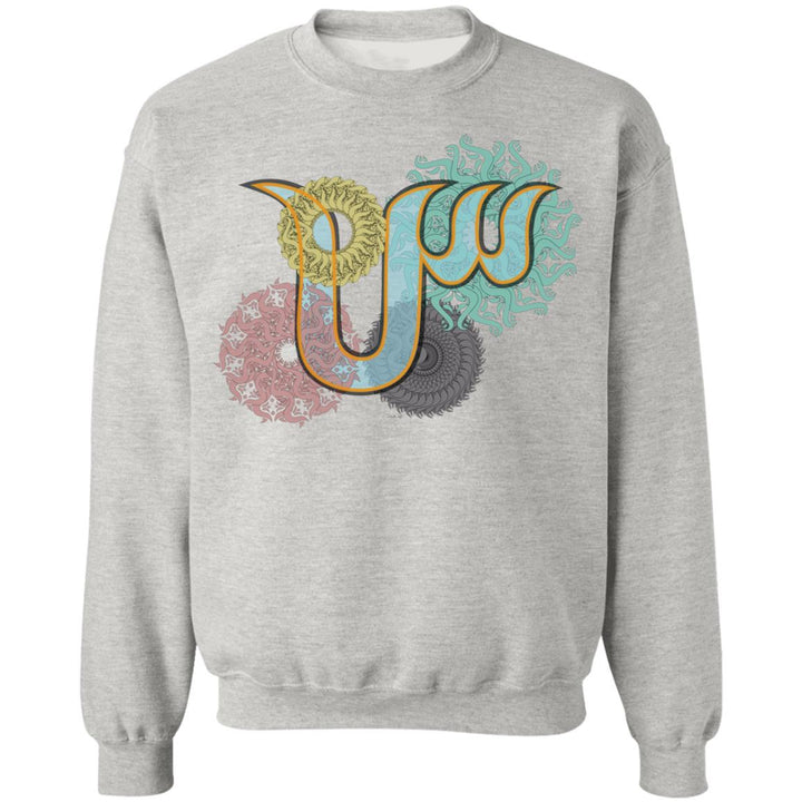 Pullover Sweatshirt with Arabic Initial Sīn.