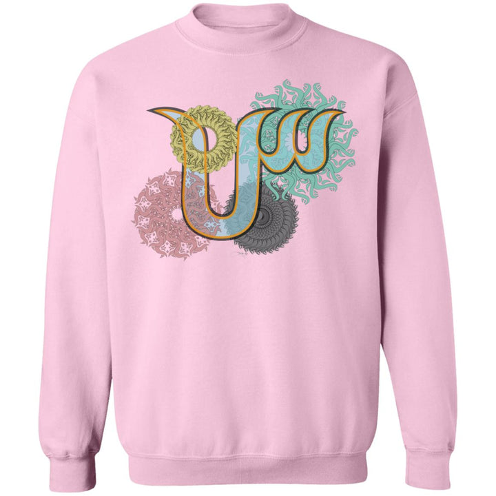 Pullover Sweatshirt with Arabic Initial Sīn.