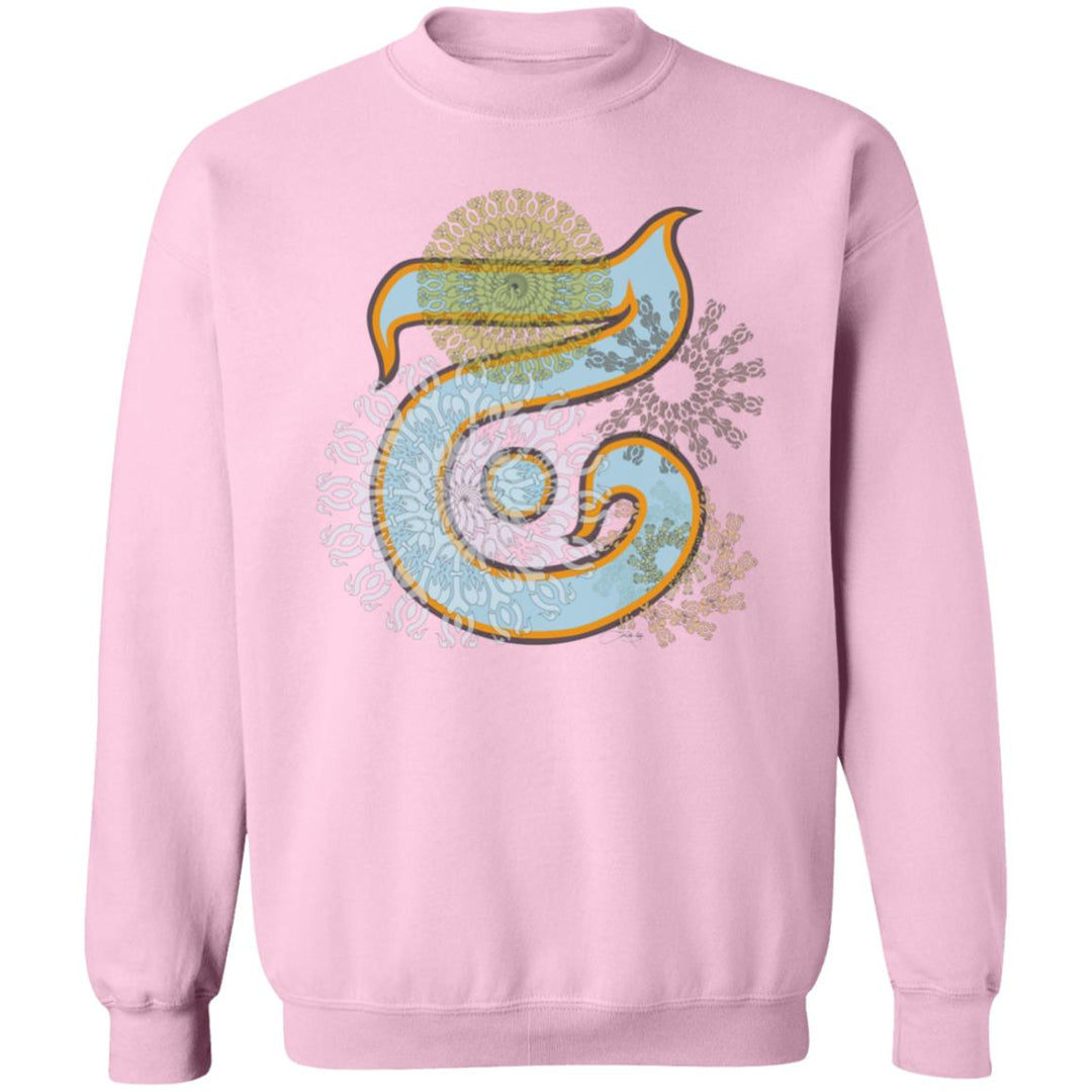 Pullover Sweatshirt with Arabic Initial - 'Jīm' (ج)