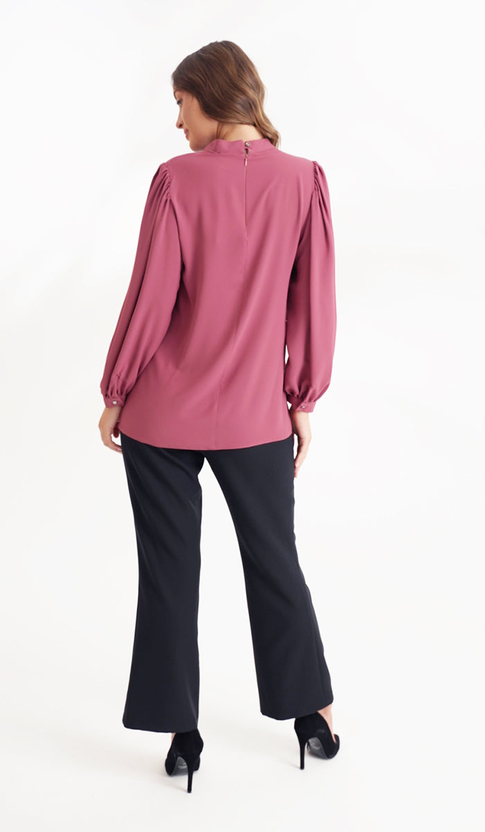 Nariman Essential Everyday Blouse - Brick