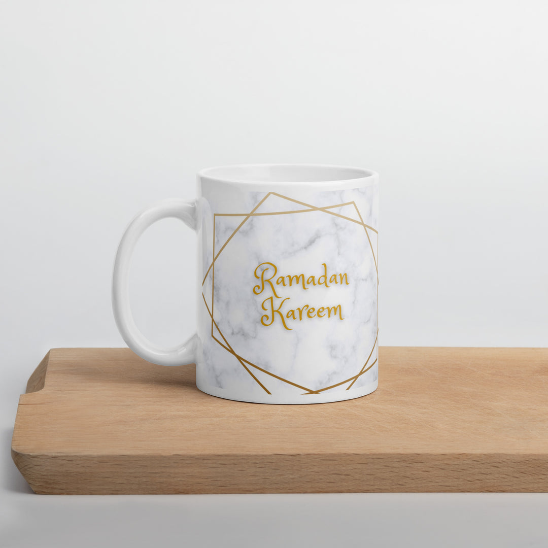 Ramadan Kareem Mug - Marble & Gold Print