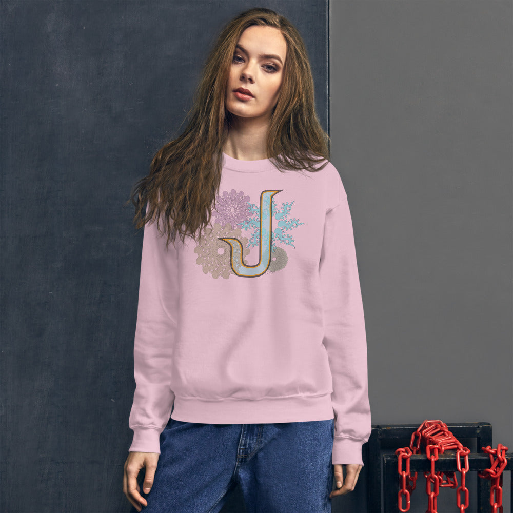 Pullover Sweatshirt with Arabic Initial - 'Lām' (ل)