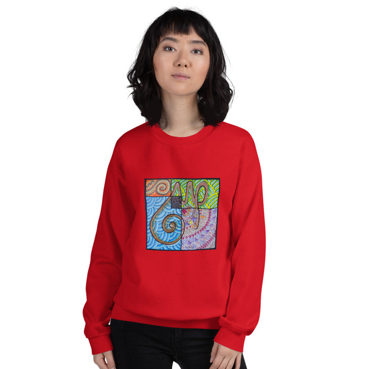 Pullover Sweatshirt with Arabic Calligraphy - Sabr (صَبْرٌ‎)