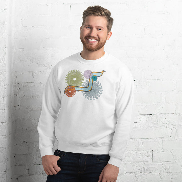 Pullover Sweatshirt with Arabic Initial - 'Kāf' (ك)